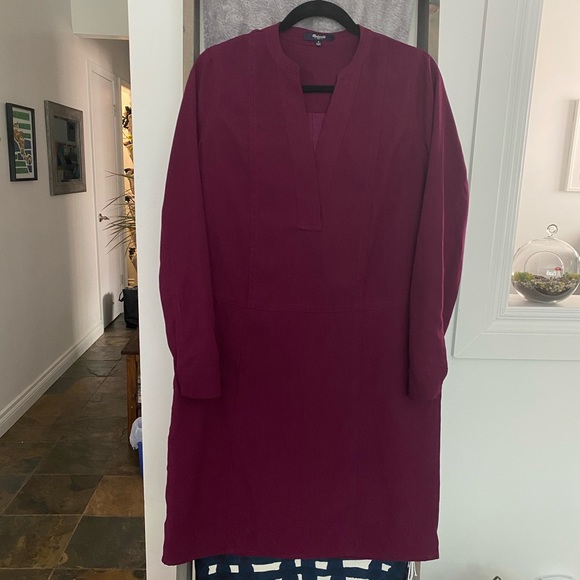 Madewell Maroon Dress - Picture 1 of 7